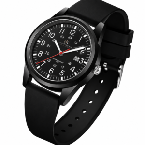 KINDAURA Men's Easy to Read Watch, Unisex Military Quartz Casual Wristwatch
